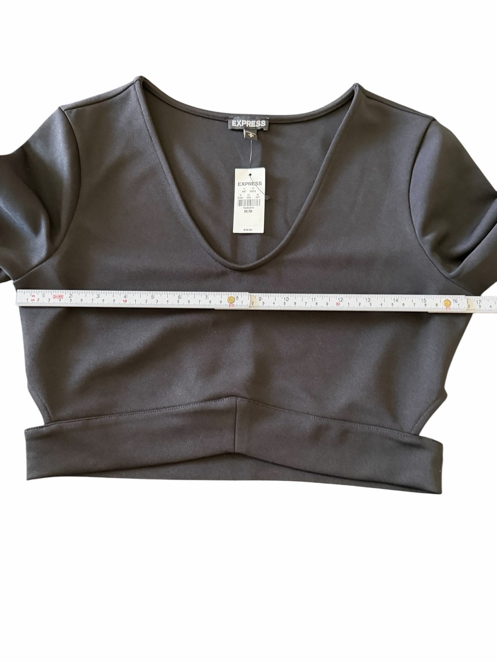 Express Scoop Neck Crop Top - Picture 7 of 8